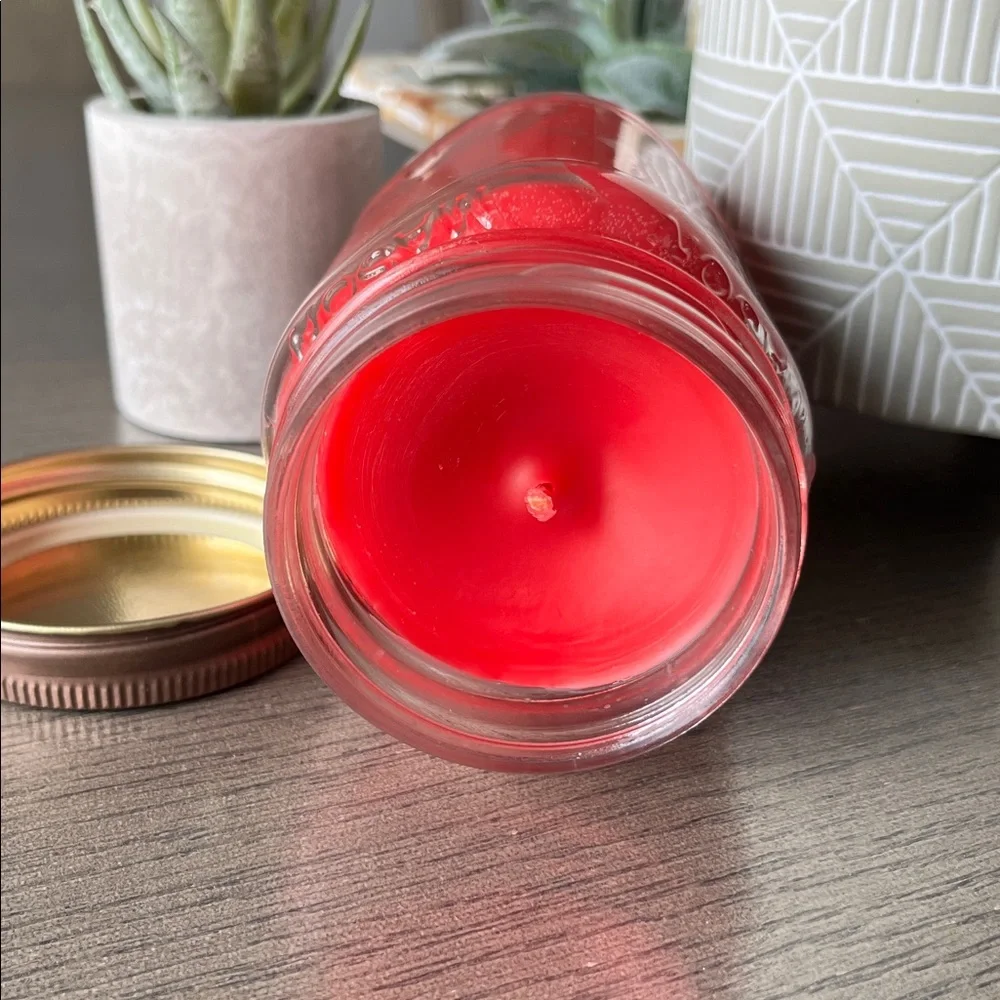 Candle Cottage Farmhouse🍎 Apple Scented Candle-N-Mason Jar 🆕 12.5oz -USA-TN